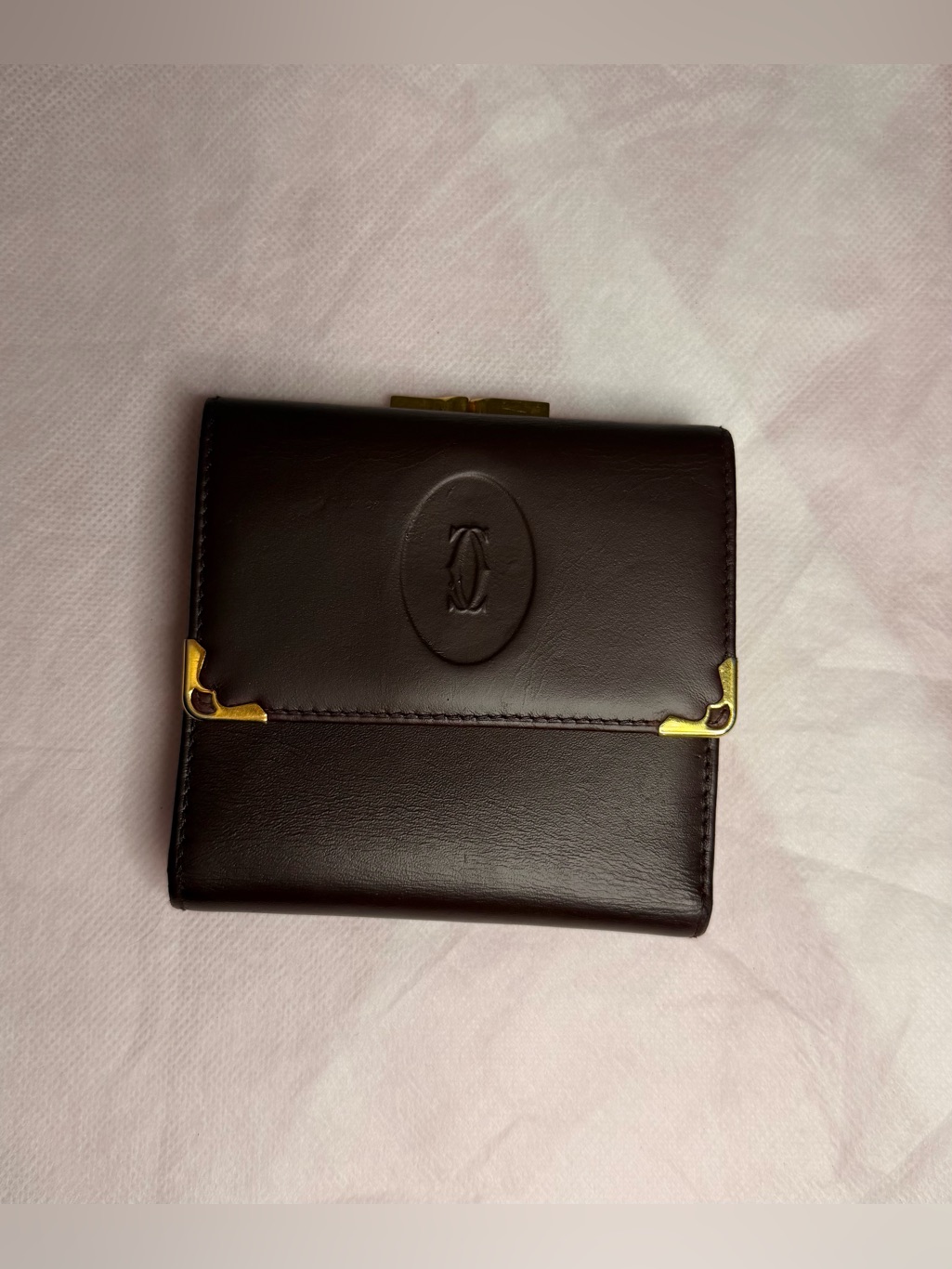 Cartier Must De Cartier Compact Wallet Burgundy